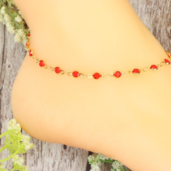 Dainty Anklet for Women – Elegant Everyday Jewelry & Perfect Gift | MLCRC2186 - Picture 8 of 10
